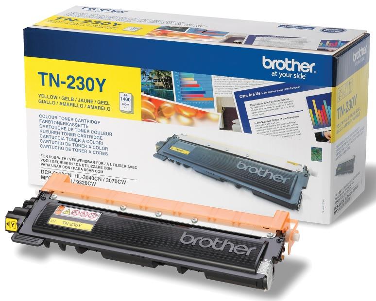 773148  TN230Y Toner BROTHER TN230Y 1.4K gul 